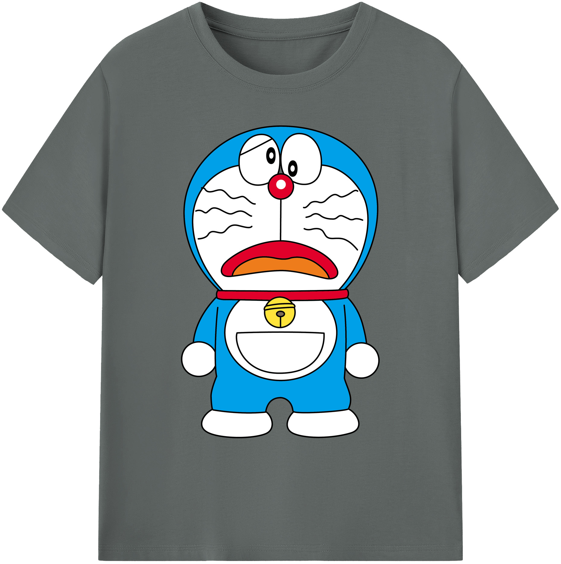 （画像用） ドラえもん Doraemon 綿100％ メンズ半袖Tシャツ｜肌触りやわらか＆通気性